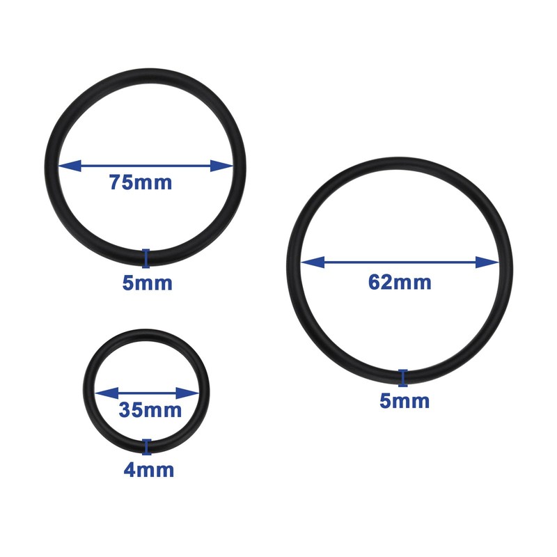 YINETTECH 3 Sets of Nitrile Rubber Drive Belt Lathe Replacement