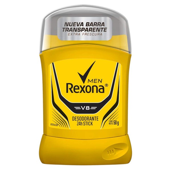 Rexona Men V8 24h Desodorante Stick, 50 g