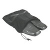 Travel Shoe Bag 12 1/2”x15” Drawstring Black Soft Nylon Shoe