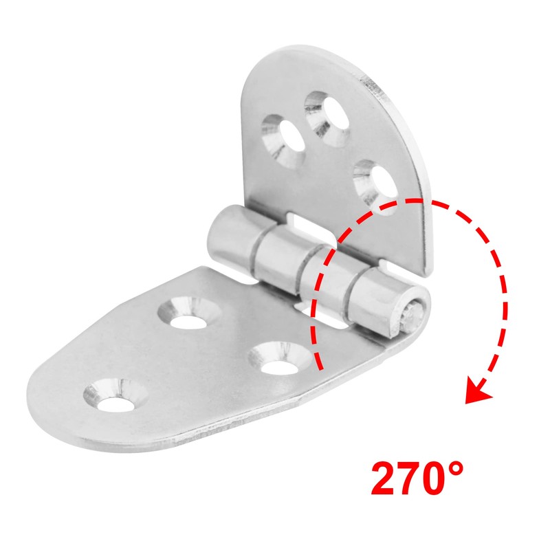 TSSS 6 PCS T-Strap Heavy Shed Hinge Folding Flip Top