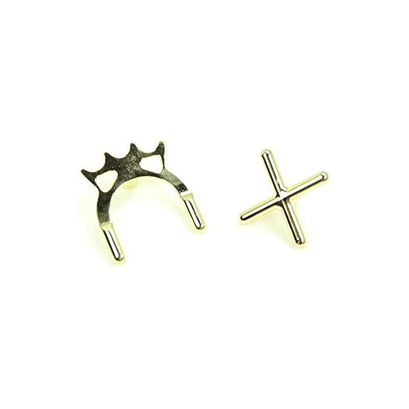 Jonny 8 Ball Brass Cross & Bridge Toeless Rest Heads