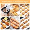 Vlwltl 50Pcs 8x8 in Parchment Paper Sheets, White Parchment Paper