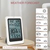 LOFICOPER Indoor Outdoor Thermometer Hygrometer, Wireless Home Weather Station, 4.