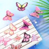 WILLBOND 15 Pcs Butterfly Iron on Patches Pink Embroidered Butterfly