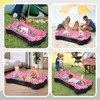 whiffee Portable Toddler Floor Bed,Foldable Toddler Travel Bed with Washable