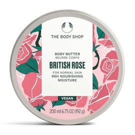 The Body Shop British Rose Body Butter 200ml | Body Moisturiser with Shea Butter, Body Cream for Normal Skin, 96H Nourishing Moisture, Body Care