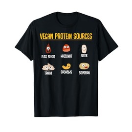 Vegan Veganism Vegetable - Organic Food Vegan Protein T-Shirt