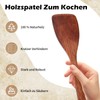 Set of 2 Wooden Spatulas for Cooking, Wooden Spatula Made