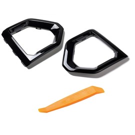 Astra Depot Glossy Black Trim Bezel Fog Light Surround Trim Cover with Removal Tool Compatible for 2019-2022 GMC Sierra 1500