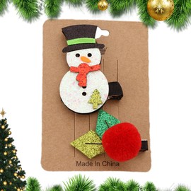 Christmas Hairpins Set - Cute Christmas Hairpins Decor Kit | Stylish and Cute Hair Styling Tool for Themed Parties, School Activities, Friends Parties, Festival Events, Daily Wear