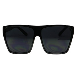 ShadyVEU Super Dark Oversize Category 4 Blackout Darkest UV 400 Flat Top Sunglasses