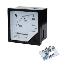 Heyiarbeit 6L2 AC Analog Panel Voltage Gauge 0-300V Volt Meter for Voltage Measurement Devices 1Pcs