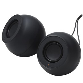 Elecom SP-P10CUSBBK PC Speaker, USB Powered, High Output, USB C Connection, 4.4W, Volume Controller, Black