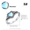 Turquoise Heart Ring 925 Sterling Silver Turquoise Celtic Adjustable Ring