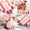 22 Sheets Removable and Portable Nail Stickers, Plain Gel Nail