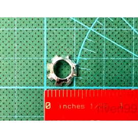 PFC 25pcs #12 Countersunk External Tooth Lock Washer, Zinc Plated Steel, #12 screws