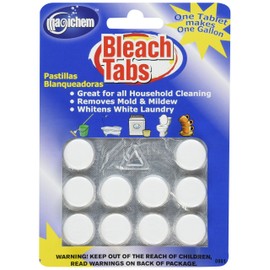 Magichem Bleach Tabs (makes 10 gallons of bleach per card- 4 cards per order)