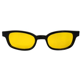KD's Pacific Coast Sunglasses Black Frame/Yellow Polarized Lens, (20129)