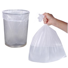 White 4 Gal Small Trash Bags Trash Can Liners 300 Count 4 Gallon Separated Trash Bag Garbage Bags Unscented for Office Bedroom Bathroom Office, Kitchen Waste Basket (Clear 300Counts)