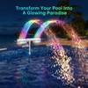 LED Pool Fountain with Remote, Rechargeable Waterfall Spray for Inground