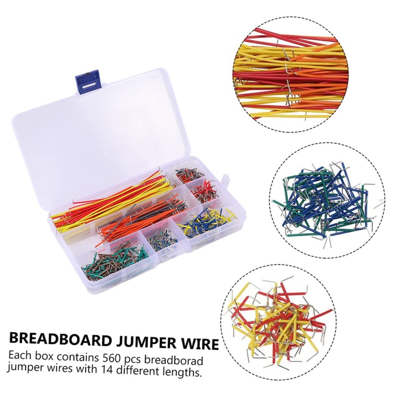 Operitacx 540pcs Jumper Wires Kit for Breadboard Preformed Jumper Wire