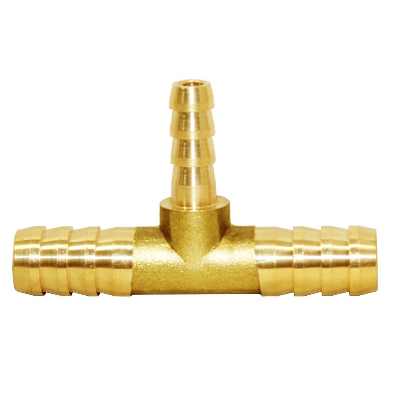 Joywayus Barb Reducer 3/8"x 1/4"x 3/8" ID Hose,Reducing Tee 3