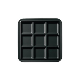 Taiwa CH-9-BK Divider Plate, 9 Dividers, 10.6 inches (27 cm), Black, Buffet Hors d'Oeuvres Puzzle, Cucumber Plate