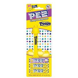 PEZ Peeps Easter Candy Dispenser – Blue Peep Pez Dispenser with 3 Candy Refills | Easter Basket Candy, Party Favors, Grab Bags