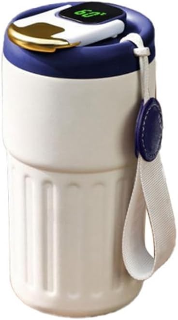 de café de acero inoxidable inteligente con visualización LED de temperatura, botella de agua portátil a prueba de fugas, de aislamiento de 450 ml