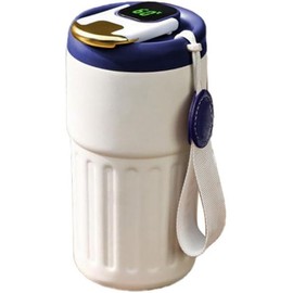 de café de acero inoxidable inteligente con visualización LED de temperatura, botella de agua portátil a prueba de fugas, de aislamiento de 450 ml