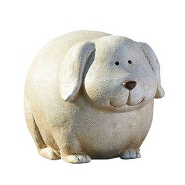 Roman Garden Pudgy Pals Standing Dog Garden Statue, 6.25-Inch