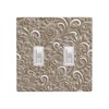 Mdulftar French Scroll Light Switch Cover Plates Brown Decorative Wall