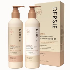 Champú y acondicionador de agua de arroz para el crecimiento del cabello champú de agua de arroz para la caída del cabello Champú y acondicionador... 