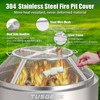 TUSGENK Fire Pit Screen for Solo Stove Bonfire, 19.5inch Fire
