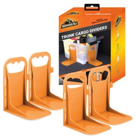 Armor All Trunk Cargo Blocks, 4 Pack of Cargo Dividers, Hook & Loop Trunk Organizer Blocks to Hold Cargo in Place for Cars, Trucks, SUVs, Vans, Cargo Containment System, Trunk Dividers (4 Pieces)