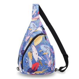 HUA ANGEL Chest Bag Crossbody Bag Women's Stylish Wide Strap Lightweight Backpack Women's Waterproof Small Shoulder Bag for Boys Girls Outdoor Travel Sporty Work Running, Graffiti