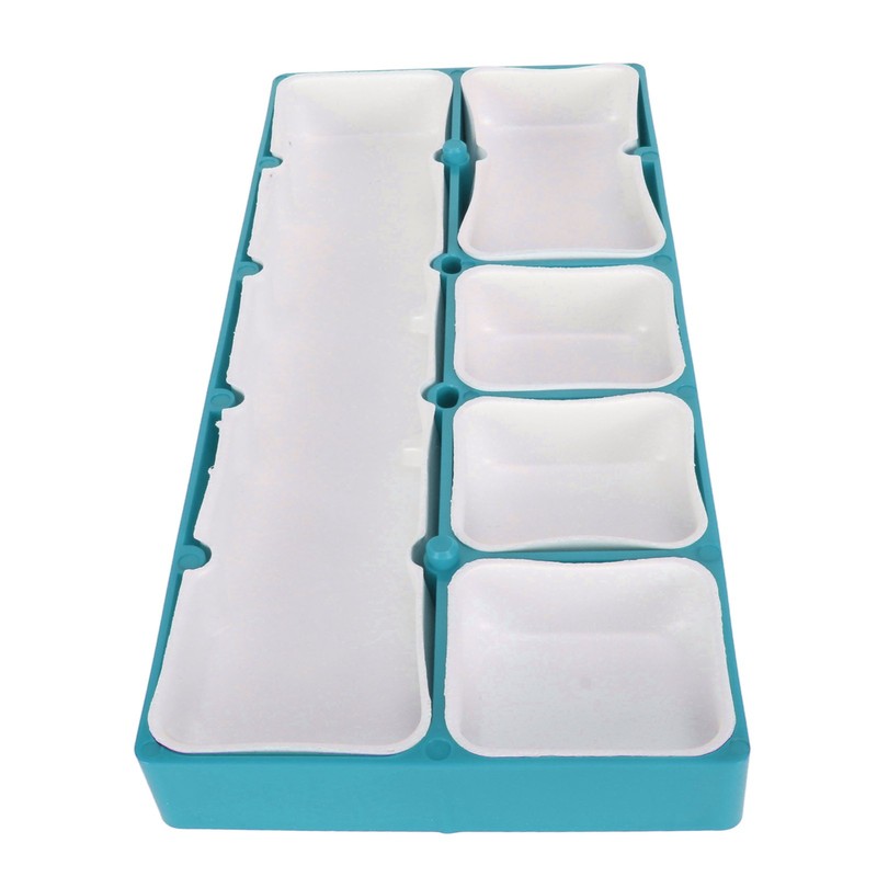 Watch Parts Storage Box Stackable 5 Compartments Acrylic Rubber Watch