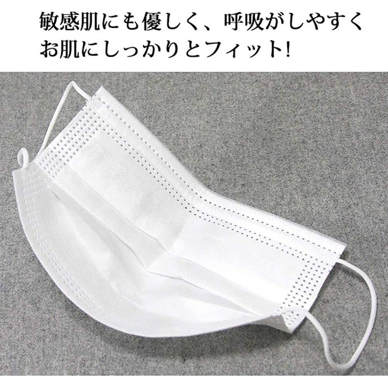 100 Count Boxed Triple Layer Mask Non-Woven Nose Wire Disposable