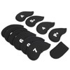 Dilwe 11 piece golf club iron cover, golf iron head