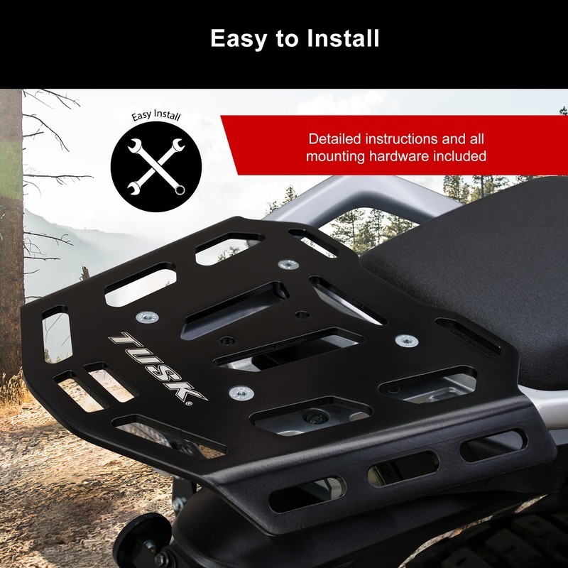 Tusk Top Rack Luggage Carrier Rear Tail Rack Compatible with