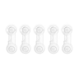 Cabinet Door Locks for Baby Proof and Child Safety,Baby Locks,Fridge Locks for Kids,Cabinet Locks with Adhesive for Drawer Cupboards Pantry Door Oven Closet and Pantry, Childproof Door Latch (5 Pack)