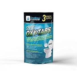 EcoNow OXY-TABS Septic Tank Cleaner/Conditioner Once a Month Septic Tank Treatment-Prevents Septic Tanks Disaster-Professional Strength-America’s Best Septic Tank Treatment-Less Than Ridx – (3)