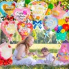 24 Pcs Mother's Day Foil Balloons, Happy Mom Heart Mylar