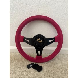 Unbranded 350mm Deep Dish Steering Wheel - Fit 6 hole Hub Like Vertex Nardi NRG Grip
