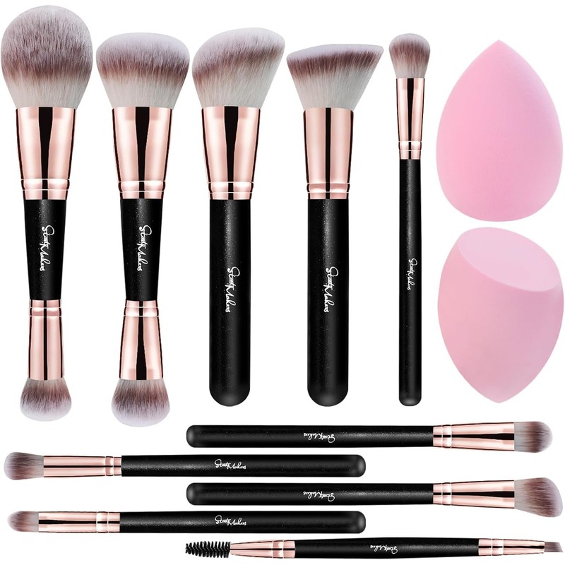 Start Makers Set de 12 Brochas de Maquillaje Profesionales, 10