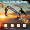 2PCS Carabiner Clips, 12kN (2697 lbs) Heavy Duty Caribeener Clip,
