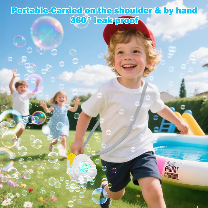 Bubble Machine Children's Musical Bubble Gun that Can Be Blowed