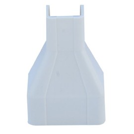 ACL 1.25 to 1.75 inch Surface Mount Cable Raceway Reducer, White, 1 Pack