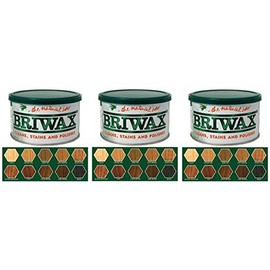 Briwax Original Furniture Wax 16 Oz - Dark Brown (Three Pack)