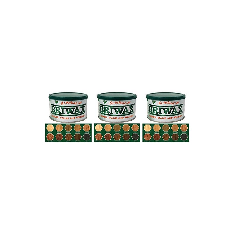 Briwax Original Furniture Wax 16 Oz - Dark Brown (Three